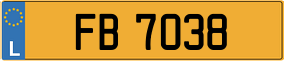 Trailer License Plate